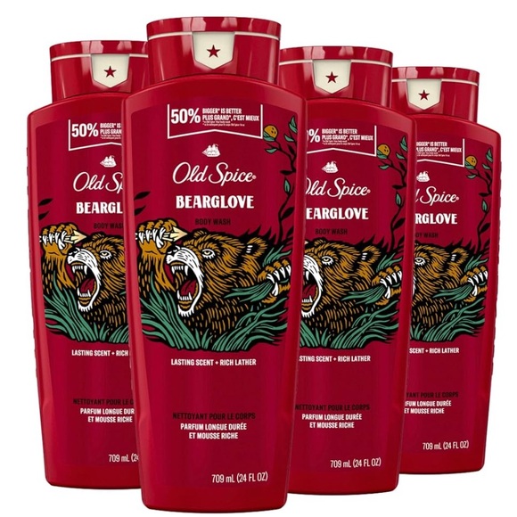 OLD SPICE BEARLOVE BODY WASH 24/7 SHOWER FRESH 709mL/24FL OZ 50% BIGGER - Picture 2 of 4